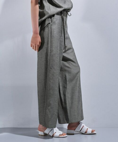 INDIVI / インディヴィ パンツ | 【日本製/SETUP可能】ソフトダンガリーワイドパンツ | 詳細2