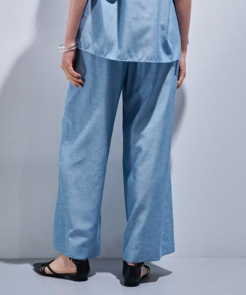 INDIVI / インディヴィ パンツ | 【日本製/SETUP可能】ソフトダンガリーワイドパンツ | 詳細7