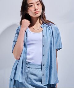 INDIVI / インディヴィ シャツ・ブラウス | 【日本製／SETUP可能】ソフトダンガリーブラウス