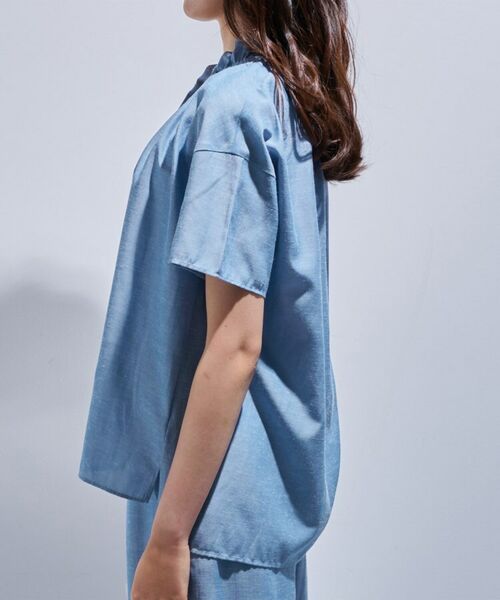 INDIVI / インディヴィ シャツ・ブラウス | 【日本製/SETUP可能】ソフトダンガリーブラウス | 詳細11