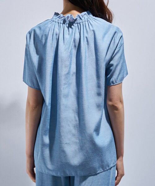 INDIVI / インディヴィ シャツ・ブラウス | 【日本製/SETUP可能】ソフトダンガリーブラウス | 詳細12