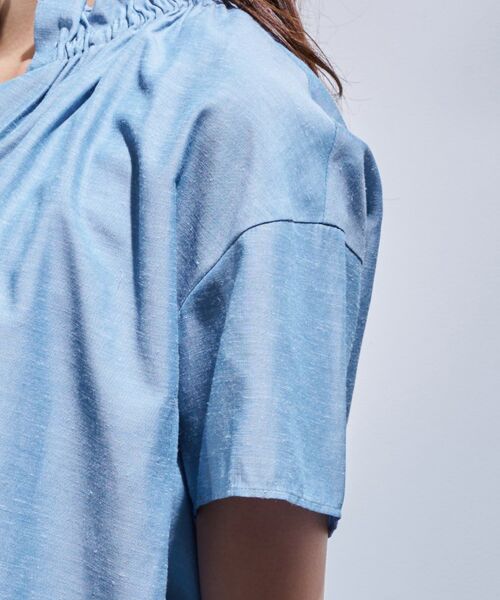 INDIVI / インディヴィ シャツ・ブラウス | 【日本製/SETUP可能】ソフトダンガリーブラウス | 詳細14