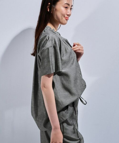 INDIVI / インディヴィ シャツ・ブラウス | 【日本製/SETUP可能】ソフトダンガリーブラウス | 詳細2