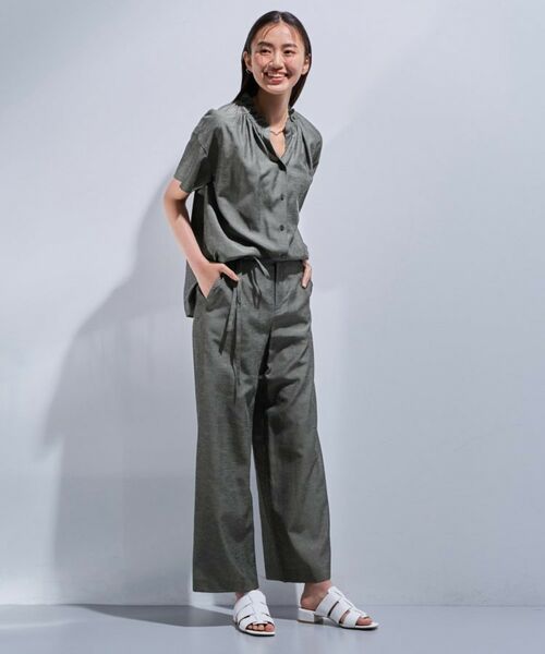 INDIVI / インディヴィ シャツ・ブラウス | 【日本製/SETUP可能】ソフトダンガリーブラウス | 詳細4