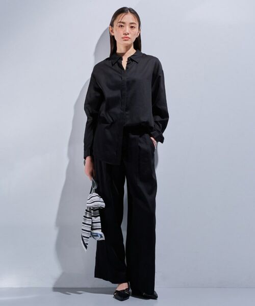 INDIVI / インディヴィ シャツ・ブラウス | 【日本製/SETUP可能】ガーゼ素材ブラウス | 詳細4