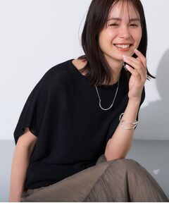 INDIVI / インディヴィ ニット・セーター | 【洗える／清涼感】コクーンシルエットニット