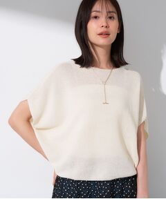 INDIVI / インディヴィ ニット・セーター | 【洗える／清涼感】コクーンシルエットニット