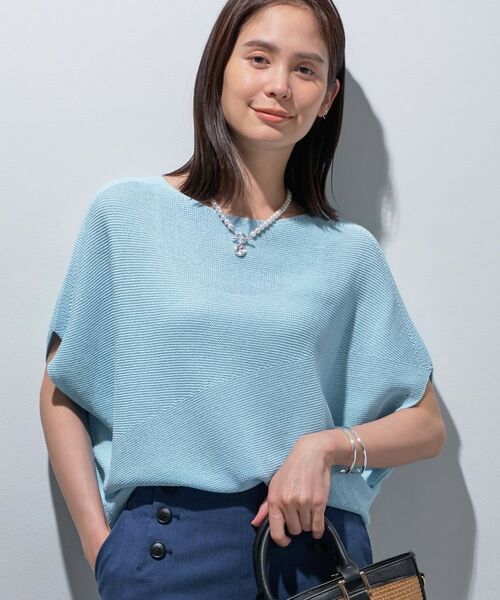 INDIVI / インディヴィ ニット・セーター | 【洗える／清涼感】コクーンシルエットニット | 詳細13