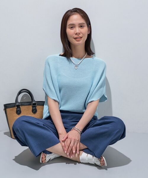 INDIVI / インディヴィ ニット・セーター | 【洗える／清涼感】コクーンシルエットニット | 詳細14