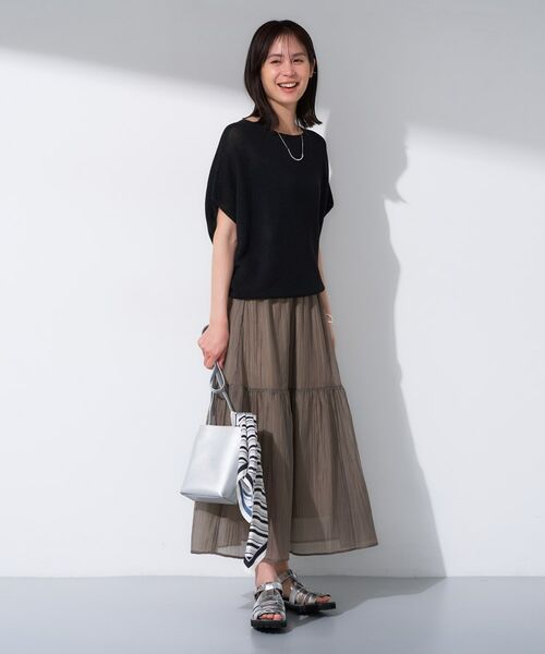 INDIVI / インディヴィ ニット・セーター | 【洗える／清涼感】コクーンシルエットニット | 詳細7