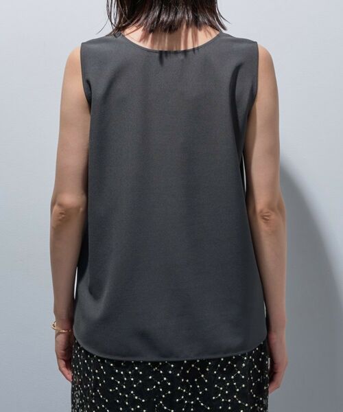 INDIVI / インディヴィ カットソー | 【インナーとしても活躍！／SETUP可能】ジョーゼット ノースリーブトップス | 詳細16