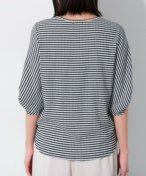 INDIVI / インディヴィ カットソー | 【UVケア/吸汗速乾】凹凸素材ねじり袖トップス | 詳細20