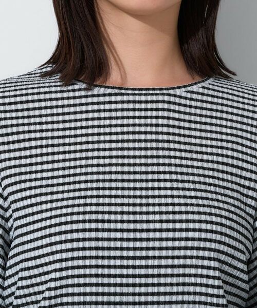 INDIVI / インディヴィ カットソー | 【UVケア／吸汗速乾】凹凸素材ねじり袖トップス | 詳細25
