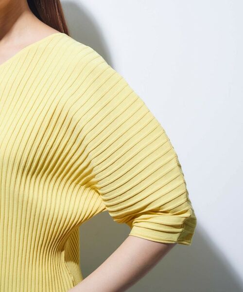 INDIVI / インディヴィ カットソー | 【二の腕カバー/スタイルアップ】ドライタッチストレッチニット | 詳細22