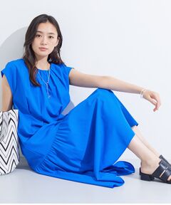 INDIVI / インディヴィ ロング・マキシ丈ワンピース | 【1枚でコーデ完成！】タックワンピース