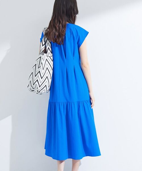 INDIVI / インディヴィ ロング・マキシ丈ワンピース | 【1枚でコーデ完成!】タックワンピース | 詳細10