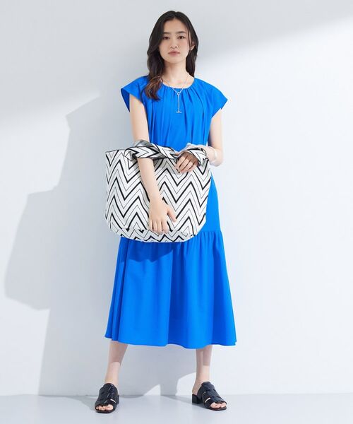 INDIVI / インディヴィ ロング・マキシ丈ワンピース | 【1枚でコーデ完成!】タックワンピース | 詳細11