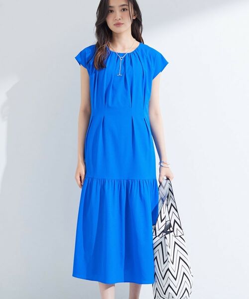 INDIVI / インディヴィ ロング・マキシ丈ワンピース | 【1枚でコーデ完成!】タックワンピース | 詳細9