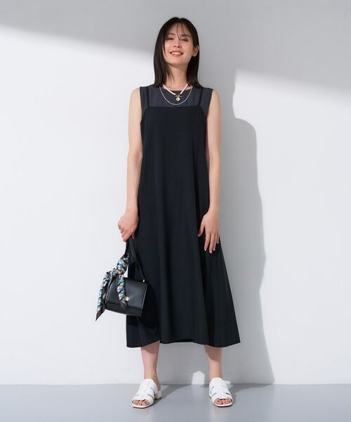 INDIVI / インディヴィ ワンピース | 【UVケア】エアリージョーゼット キャミワンピース | 詳細3