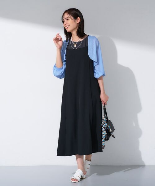 INDIVI / インディヴィ ワンピース | 【UVケア】エアリージョーゼット キャミワンピース | 詳細4