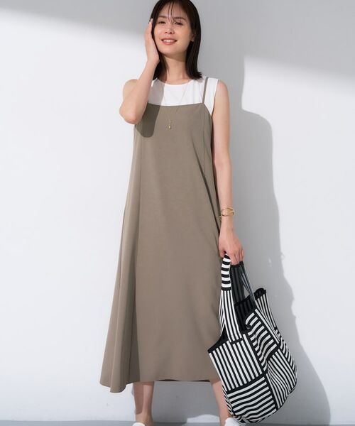 INDIVI / インディヴィ ワンピース | 【UVケア】エアリージョーゼット キャミワンピース | 詳細8