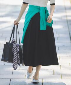 INDIVI / インディヴィ ショート・ハーフ・半端丈パンツ | 【クールエアー素材／UVケア／セットアップ可能】エアリーフレアパンツ