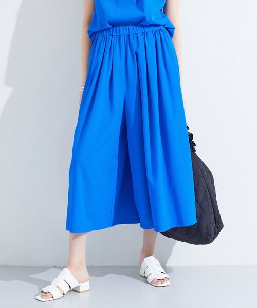 INDIVI / インディヴィ ショート・ハーフ・半端丈パンツ | 【クールエアー素材／UVケア／セットアップ可能】エアリーフレアパンツ | 詳細14