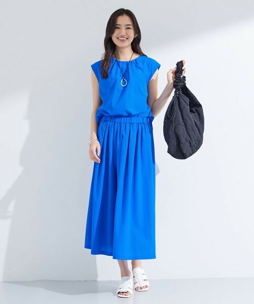 INDIVI / インディヴィ ショート・ハーフ・半端丈パンツ | 【クールエアー素材／UVケア／セットアップ可能】エアリーフレアパンツ | 詳細16