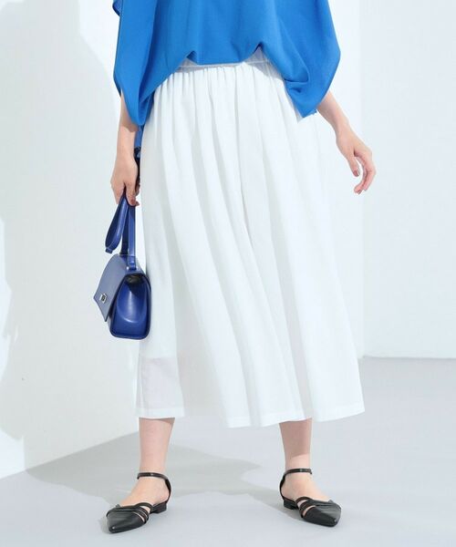 INDIVI / インディヴィ ショート・ハーフ・半端丈パンツ | 【クールエアー素材／UVケア／セットアップ可能】エアリーフレアパンツ | 詳細26