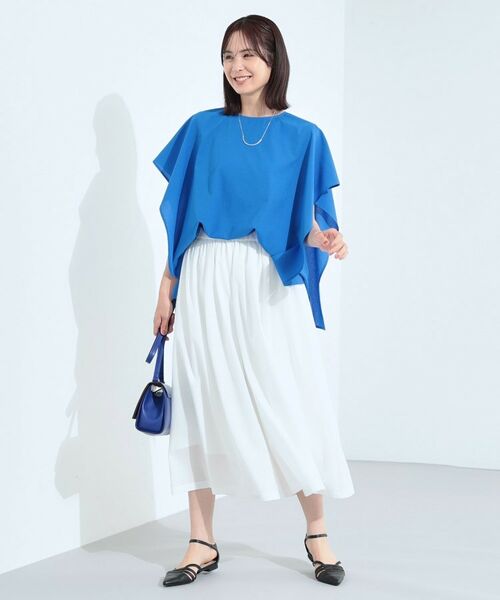 INDIVI / インディヴィ ショート・ハーフ・半端丈パンツ | 【クールエアー素材／UVケア／セットアップ可能】エアリーフレアパンツ | 詳細4