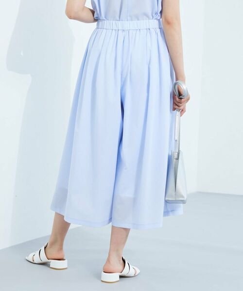 INDIVI / インディヴィ ショート・ハーフ・半端丈パンツ | 【クールエアー素材／UVケア／セットアップ可能】エアリーフレアパンツ | 詳細6