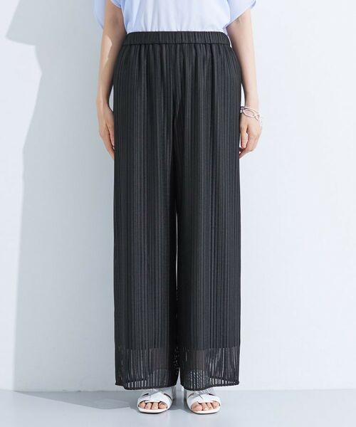 INDIVI / インディヴィ パンツ | 【洗える/セットアップ可能】ラッセルワイドパンツ | 詳細10