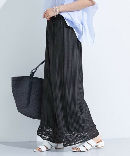 INDIVI / インディヴィ パンツ | 【洗える/セットアップ可能】ラッセルワイドパンツ | 詳細6