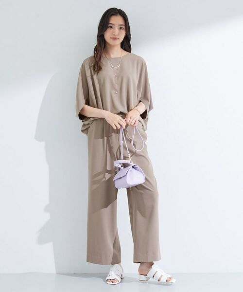 INDIVI / インディヴィ パンツ | 【UVケア／SETUP可能】エアリージョーゼット ワイドパンツ | 詳細12