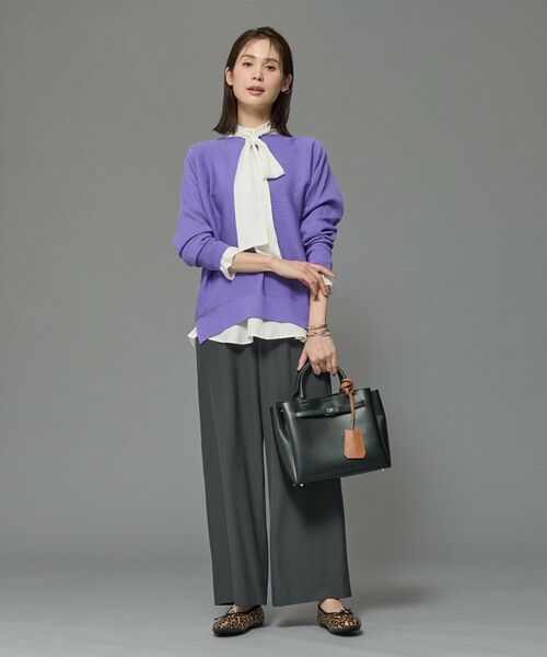 INDIVI / インディヴィ パンツ | 【UVケア／SETUP可能】エアリージョーゼット ワイドパンツ | 詳細2