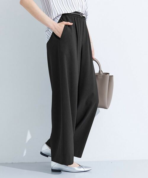 INDIVI / インディヴィ パンツ | 【UVケア／SETUP可能】エアリージョーゼット ワイドパンツ | 詳細7