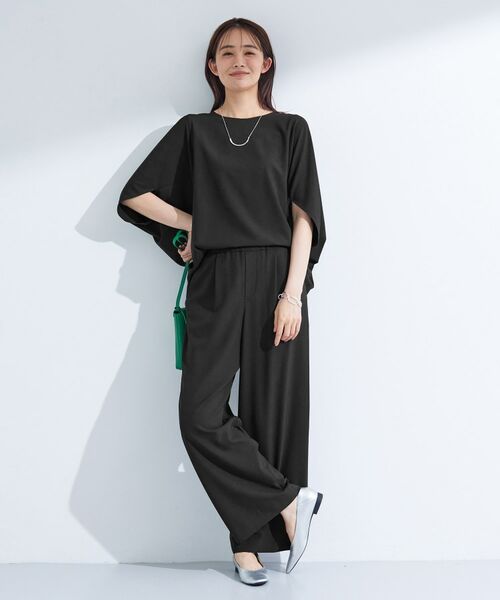 INDIVI / インディヴィ パンツ | 【UVケア／SETUP可能】エアリージョーゼット ワイドパンツ | 詳細8