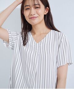 INDIVI / インディヴィ シャツ・ブラウス | 【洗える／通勤】マルチストライプブラウス