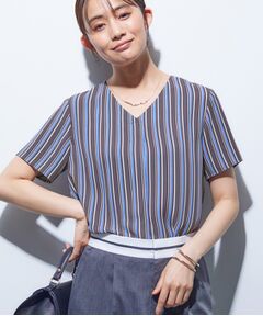 INDIVI / インディヴィ シャツ・ブラウス | 【洗える／通勤】マルチストライプブラウス