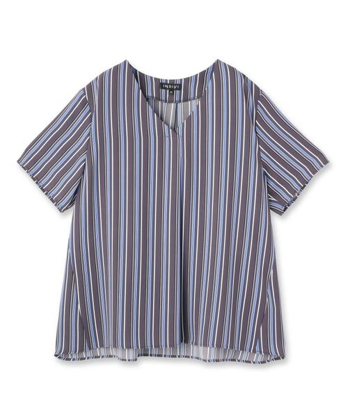 INDIVI / インディヴィ シャツ・ブラウス | 【洗える/通勤】マルチストライプブラウス | 詳細1