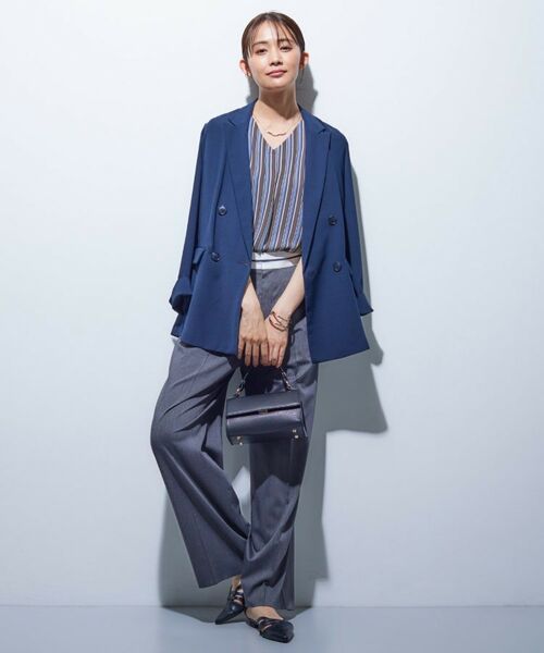 INDIVI / インディヴィ シャツ・ブラウス | 【洗える/通勤】マルチストライプブラウス | 詳細15