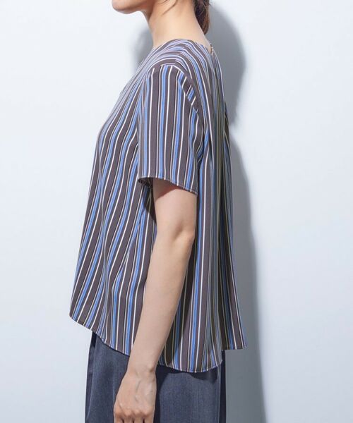 INDIVI / インディヴィ シャツ・ブラウス | 【洗える/通勤】マルチストライプブラウス | 詳細18