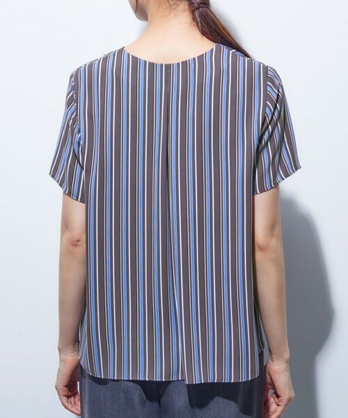 INDIVI / インディヴィ シャツ・ブラウス | 【洗える/通勤】マルチストライプブラウス | 詳細19