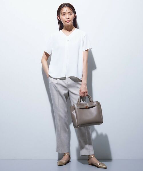 INDIVI / インディヴィ シャツ・ブラウス | 【洗える/通勤】マルチストライプブラウス | 詳細6