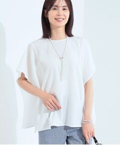 INDIVI / インディヴィ シャツ・ブラウス | 【体型カバー】スクエアブラウス