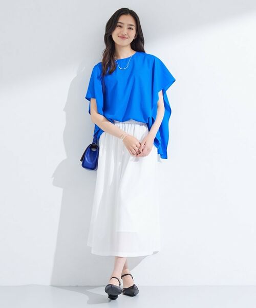 INDIVI / インディヴィ シャツ・ブラウス | 【体型カバー】スクエアブラウス | 詳細16