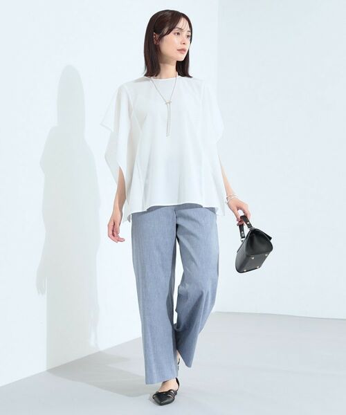 INDIVI / インディヴィ シャツ・ブラウス | 【体型カバー】スクエアブラウス | 詳細4