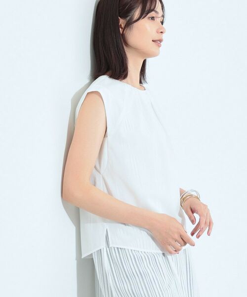 INDIVI / インディヴィ シャツ・ブラウス | 【クールエアー素材／UVケア／吸汗速乾】エアリータックブラウス | 詳細2