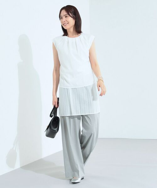 INDIVI / インディヴィ シャツ・ブラウス | 【クールエアー素材／UVケア／吸汗速乾】エアリータックブラウス | 詳細4