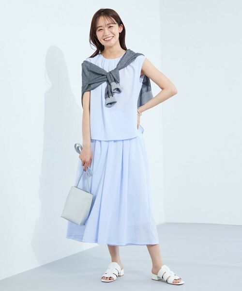 INDIVI / インディヴィ シャツ・ブラウス | 【クールエアー素材／UVケア／吸汗速乾】エアリータックブラウス | 詳細7